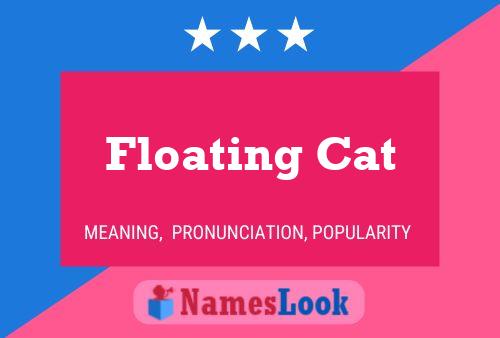 Floating Cat Name Poster