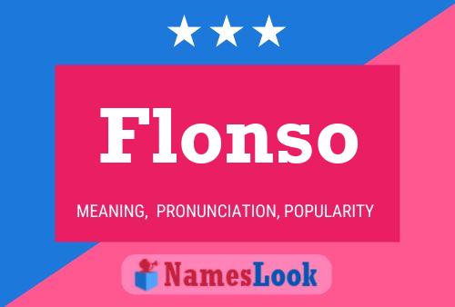 Flonso Name Poster