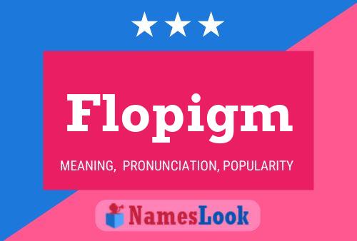 Flopigm Name Poster