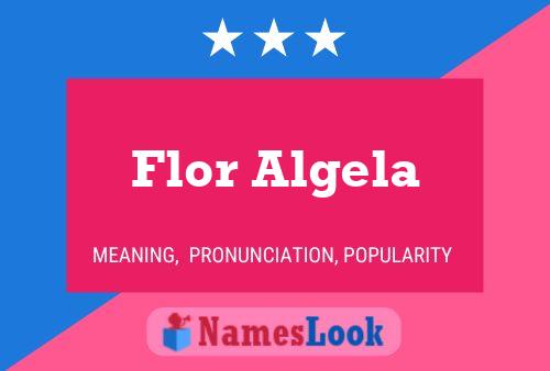 Flor Algela Name Poster