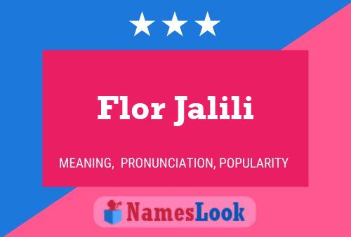 Flor Jalili Name Poster