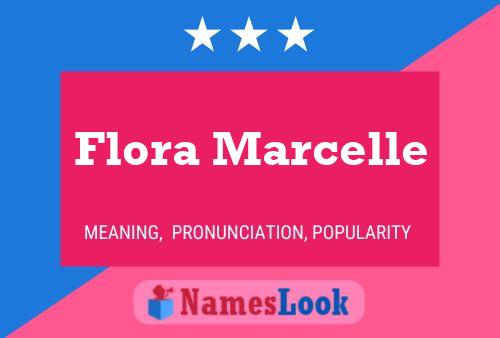 Flora Marcelle Name Poster