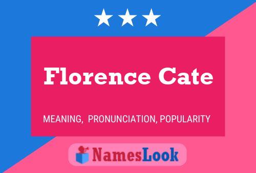 Florence Cate Name Poster