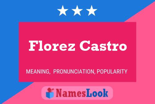 Florez Castro Name Poster