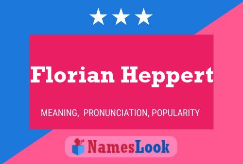 Florian Heppert Name Poster