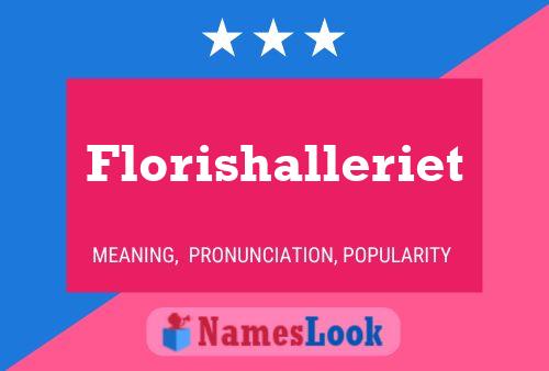 Florishalleriet Name Poster