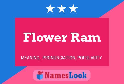 Flower Ram Name Poster