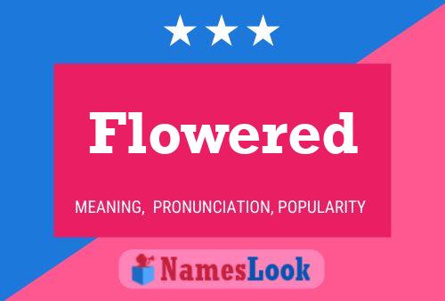 Flowered Name Poster