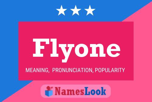 Flyone Name Poster