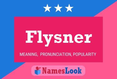 Flysner Name Poster