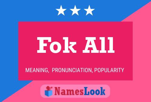 Fok All Name Poster