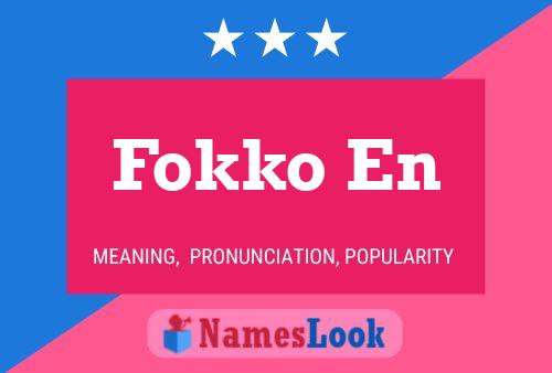 Fokko En Name Poster