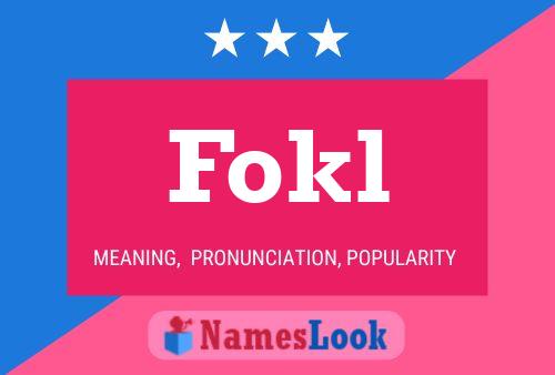 Fokl Name Poster