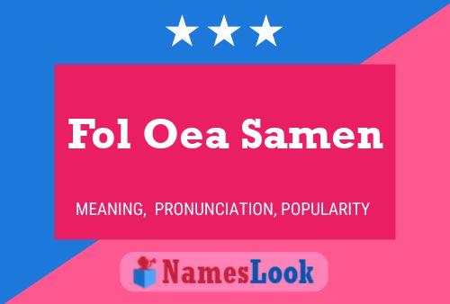 Fol Oea Samen Name Poster