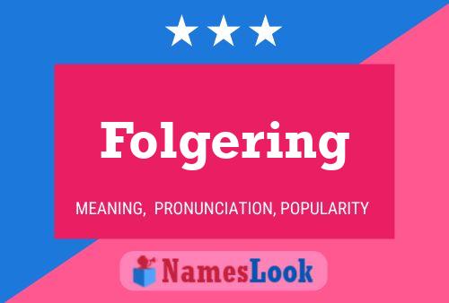 Folgering Name Poster