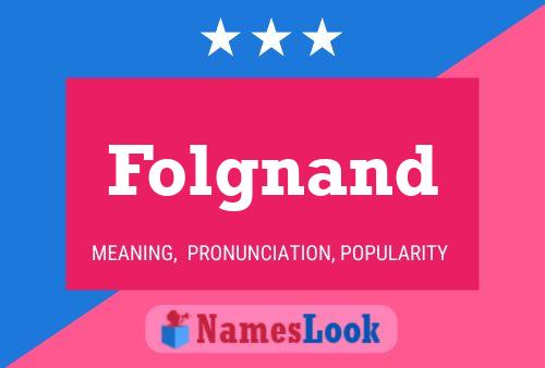 Folgnand Name Poster