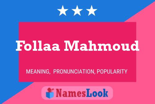 Follaa Mahmoud Name Poster