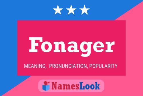 Fonager Name Poster