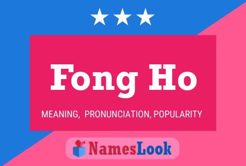 Fong Ho Name Poster