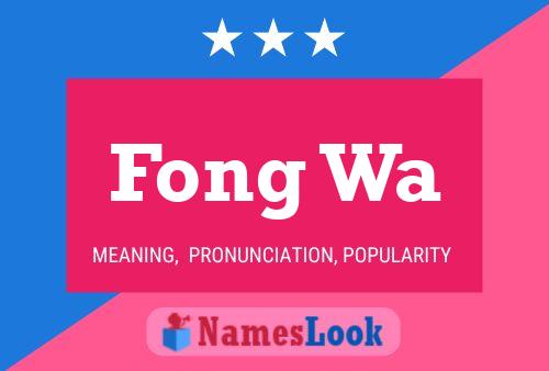 Fong Wa Name Poster