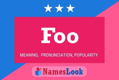 Foo Name Poster