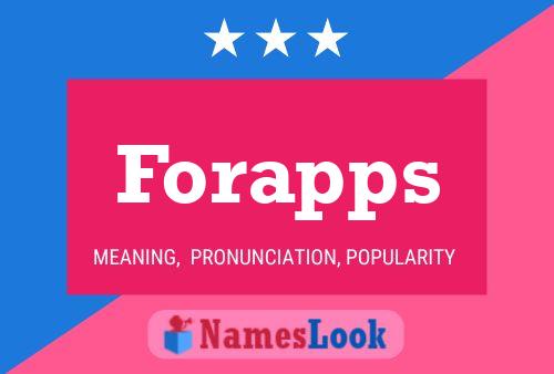 Forapps Name Poster