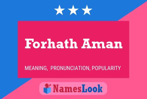 Forhath Aman Name Poster