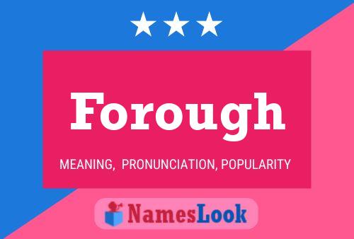 Forough Name Poster