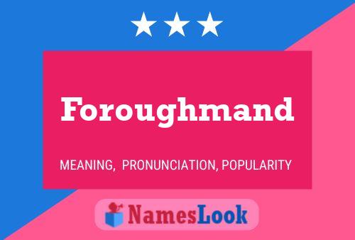 Foroughmand Name Poster