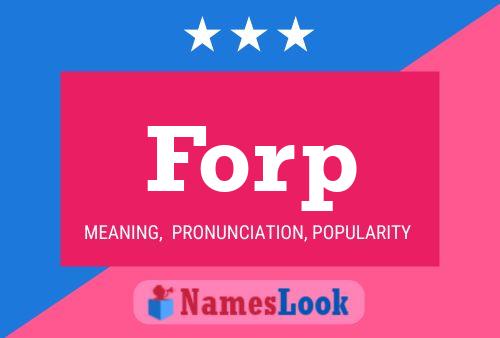 Forp Name Poster