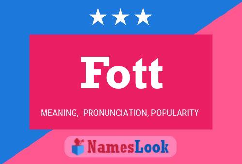 Fott Name Poster