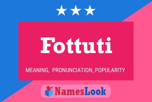 Fottuti Name Poster