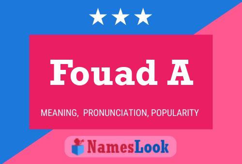 Fouad A Name Poster