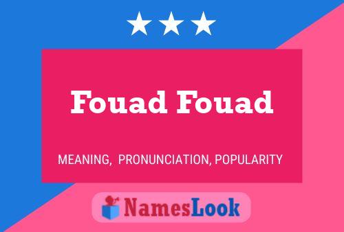 Fouad Fouad Name Poster