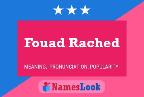 Fouad Rached Name Poster