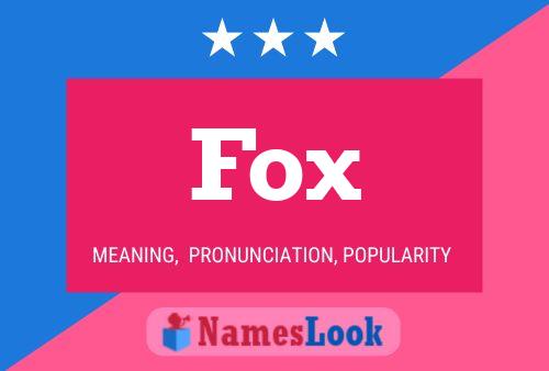 Fox Name Poster