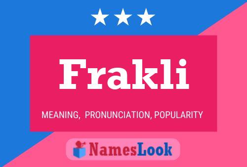 Frakli Name Poster