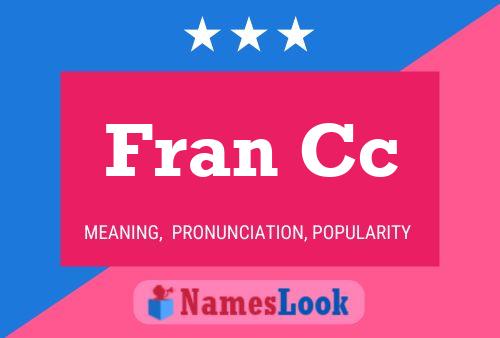 Fran Cc Name Poster