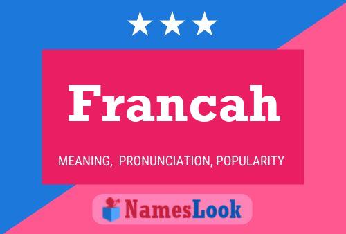 Francah Name Poster