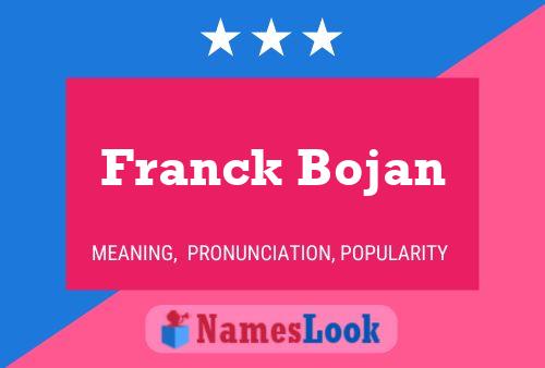 Franck Bojan Name Poster