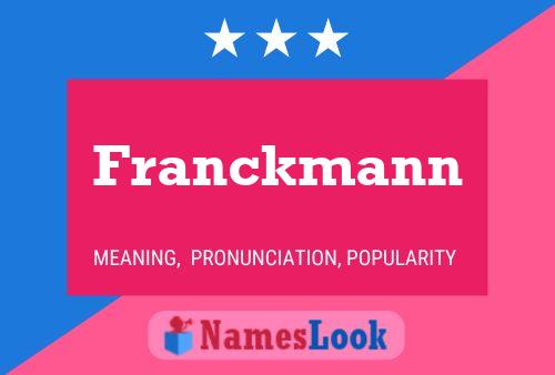 Franckmann Name Poster