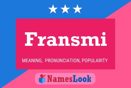 Fransmi Name Poster