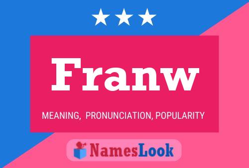 Franw Name Poster