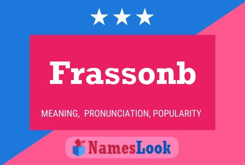 Frassonb Name Poster