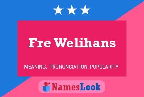 Fre Welihans Name Poster