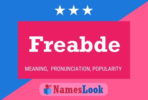 Freabde Name Poster