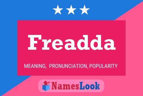 Freadda Name Poster