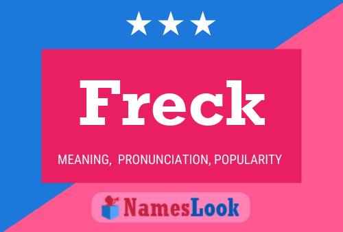 Freck Name Poster