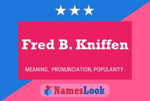 Fred B. Kniffen Name Poster