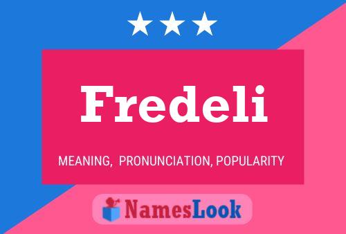 Fredeli Name Poster